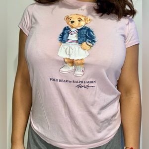 Big girls size XL (16) pink polo T-shirt